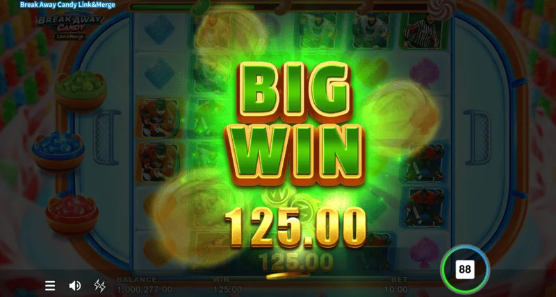 Break Away Candy - obtention du Grand Jackpot x5000 de la mise